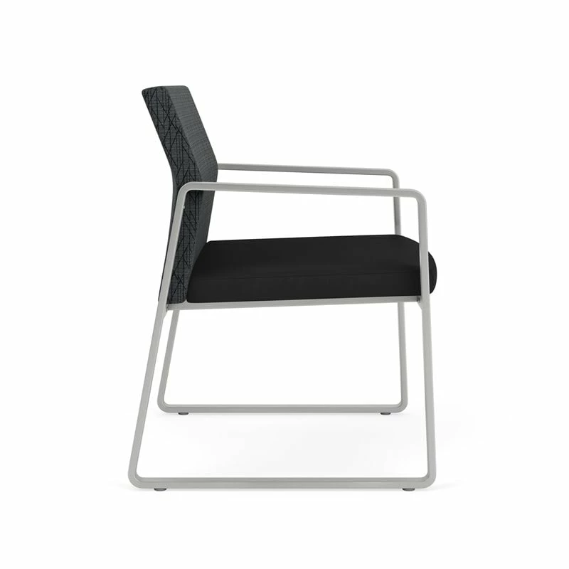 Lesro Gansett Oversize Guest Chair In Silver/Adler Nocturnal/Castillo Black 7 Lesro Gansett Oversize Guest Chair In Silver/Adler Nocturnal/Castillo Black - Image 5