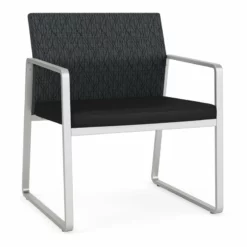 Lesro Gansett Oversize Guest Chair In Silver/Adler Nocturnal/Castillo Black 25 Lesro Gansett Oversize Guest Chair In Silver/Adler Nocturnal/Castillo Black -CYMAX Sales 2472933 L 1