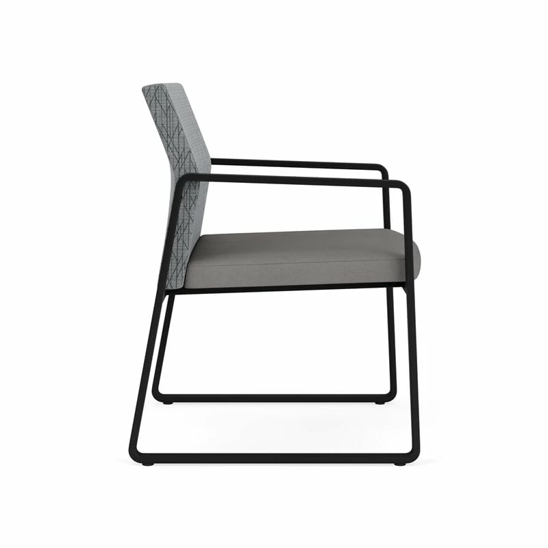 Lesro Gansett Modern Fabric Guest Chair In Black/Adler Nocturnal 13 Lesro Gansett Modern Fabric Guest Chair In Black/Adler Nocturnal - Image 11