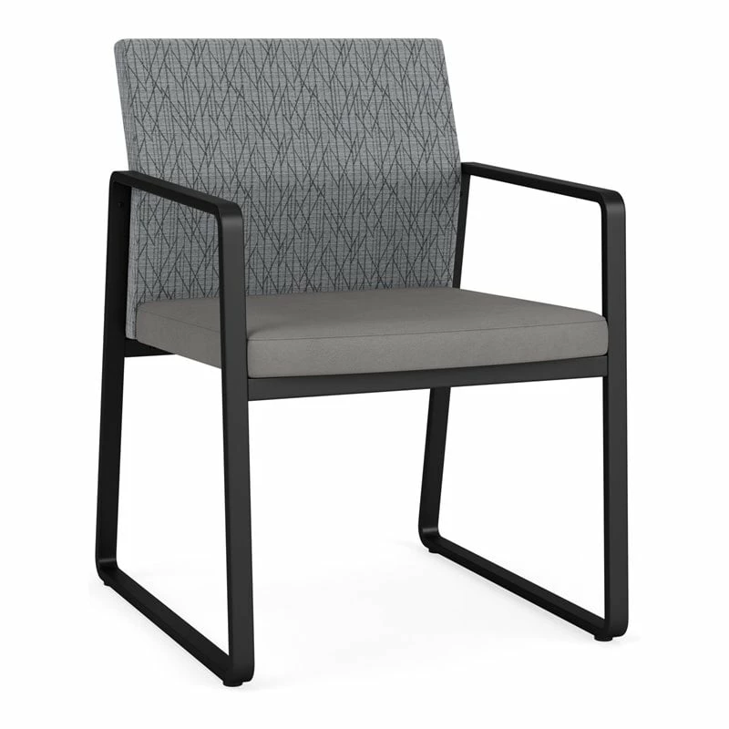 Lesro Gansett Modern Fabric Guest Chair In Black/Open House Cobalt 12 Lesro Gansett Modern Fabric Guest Chair In Black/Open House Cobalt - Image 10