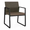 Lesro Gansett Modern Fabric Guest Chair In Black/Open House Asteroid -CYMAX Sales 2472950 L 1