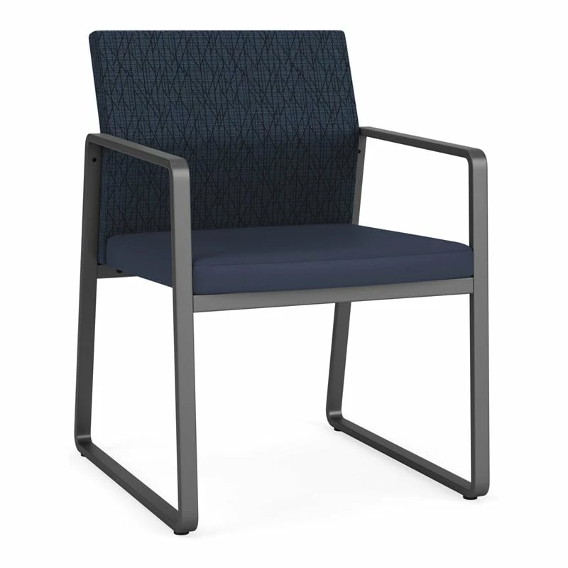 Lesro Gansett Modern Fabric Guest Chair In Charcoal/Adler Gray Flannel 9 Lesro Gansett Modern Fabric Guest Chair In Charcoal/Adler Gray Flannel - Image 7