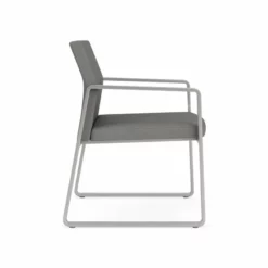 Lesro Gansett Fabric Guest Chair In Silver/Adler Peppercorn/Castillo Quarry -CYMAX Sales 2472997 1 L 6