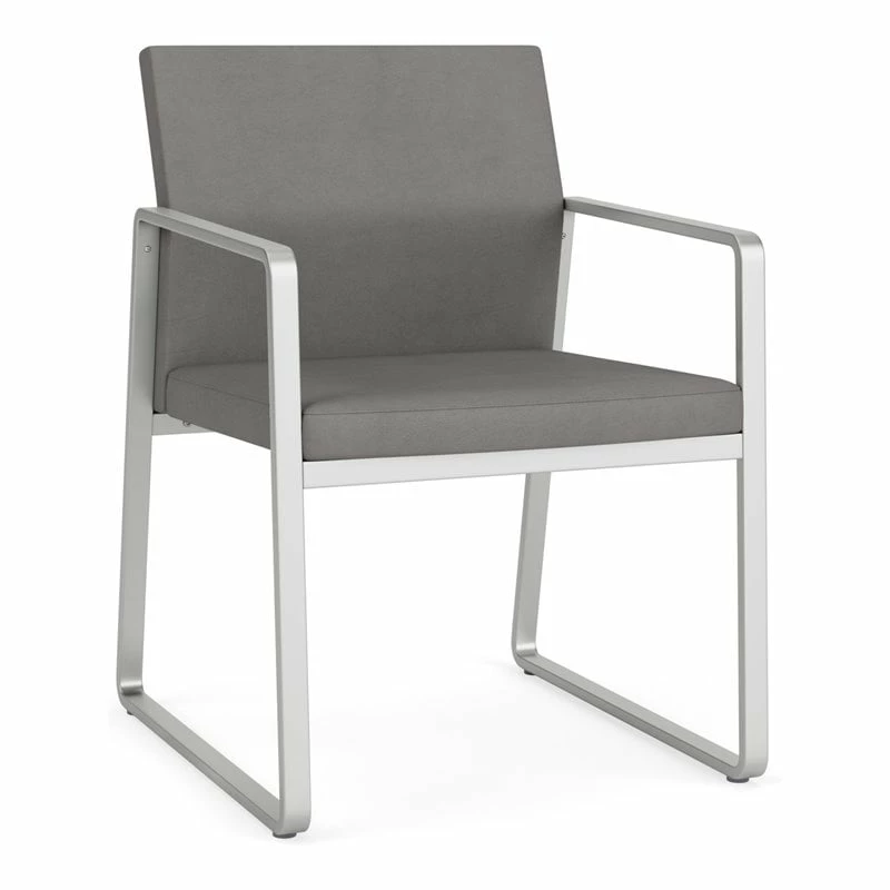 Lesro Gansett Modern Polyurethane Guest Chair In Silver/Castillo Quarry 18 Lesro Gansett Modern Polyurethane Guest Chair In Silver/Castillo Quarry - Image 16