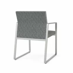 Lesro Gansett Modern Polyurethane Guest Chair In Silver/Castillo Batik -CYMAX Sales 2473007 2 L
