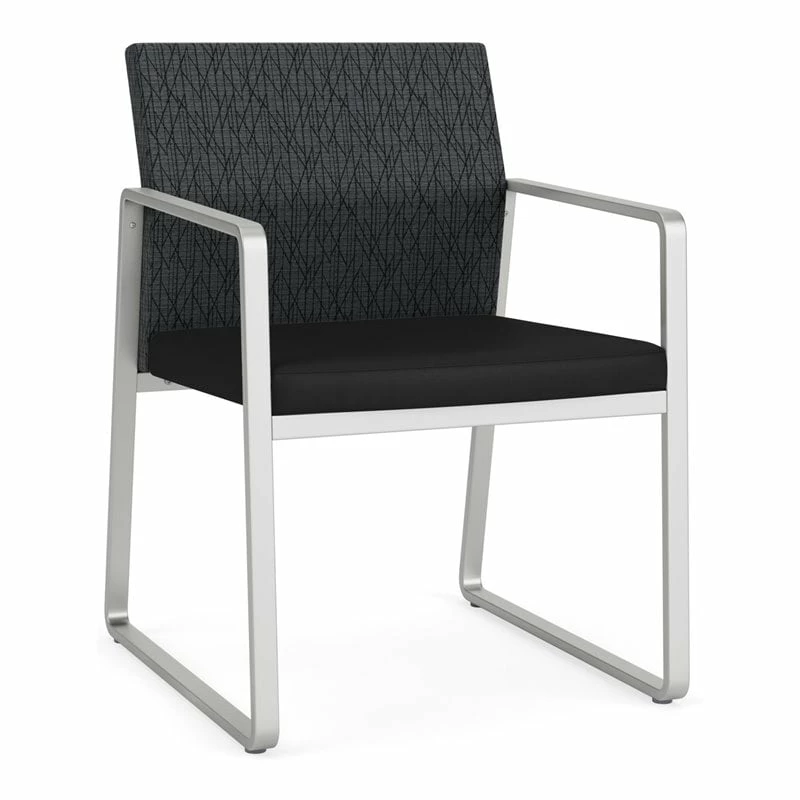 Lesro Gansett Modern Polyurethane Guest Chair In Silver/Castillo Quarry 6 Lesro Gansett Modern Polyurethane Guest Chair In Silver/Castillo Quarry - Image 4