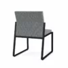 Lesro Gansett Fabric Armless Guest Chair In Black/Adler Midnight Sky -CYMAX Sales 2473011 2 L