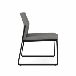 Lesro Gansett Polyurethane Armless Guest Chair In Black/Castillo Metal 38 Lesro Gansett Polyurethane Armless Guest Chair In Black/Castillo Metal -CYMAX Sales 2473025 1 L 2