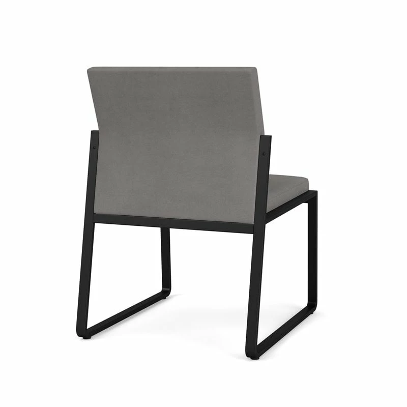 Lesro Gansett Polyurethane Armless Guest Chair In Black/Castillo Metal 20 Lesro Gansett Polyurethane Armless Guest Chair In Black/Castillo Metal - Image 18