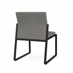 Lesro Gansett Polyurethane Armless Guest Chair In Black/Castillo Quarry -CYMAX Sales 2473025 2 L 3