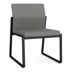Lesro Gansett Fabric Armless Guest Chair In Black/Adler Nocturnal -CYMAX Sales 2473025 L 6