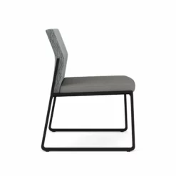 Lesro Gansett Armless Guest Chair In Black/Adler Midnight Sky/Castillo Batik -CYMAX Sales 2473027 1 L