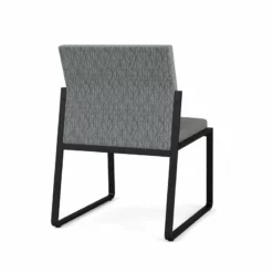Lesro Gansett Polyurethane Armless Guest Chair In Black/Castillo Metal 33 Lesro Gansett Polyurethane Armless Guest Chair In Black/Castillo Metal -CYMAX Sales 2473027 2 L 2