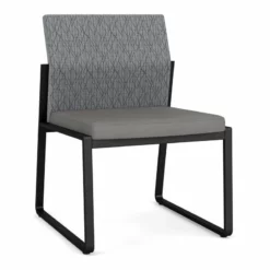 Lesro Gansett Armless Guest Chair In Black/Adler Midnight Sky/Castillo Batik -CYMAX Sales 2473027 L 1