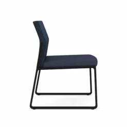 Lesro Gansett Polyurethane Armless Guest Chair In Black/Castillo Quarry -CYMAX Sales 2473028 1 L 4