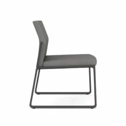 Lesro Gansett Polyurethane Armless Guest Chair In Charcoal/Castillo Quarry -CYMAX Sales 2473045 1 L 6