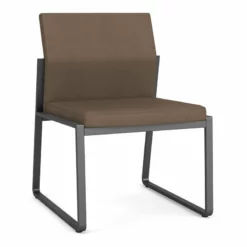 Lesro Gansett Modern Fabric Armless Guest Chair In Charcoal/Open House Asteroid -CYMAX Sales 2473046 L 8