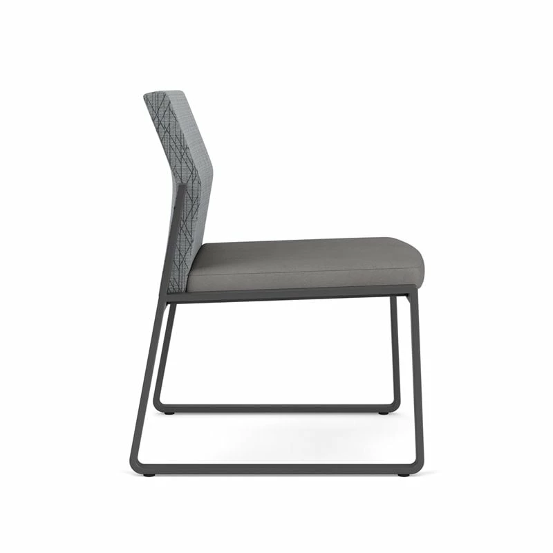 Lesro Gansett Armless Guest Chair In Charcoal/Adler Peppercorn/Castillo Quarry 13 Lesro Gansett Armless Guest Chair In Charcoal/Adler Peppercorn/Castillo Quarry - Image 11