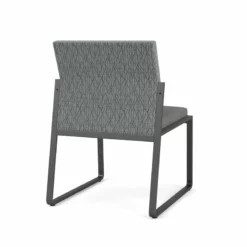 Lesro Gansett Modern Fabric Armless Guest Chair In Charcoal/Open House Asteroid -CYMAX Sales 2473047 2 L 8