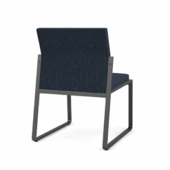 Lesro Gansett Fabric Armless Guest Chair In Charcoal/Adler Gray Flannel -CYMAX Sales 2473048 2 L 1