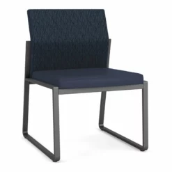 Lesro Gansett Polyurethane Armless Guest Chair In Charcoal/Castillo Batik -CYMAX Sales 2473048 L 5