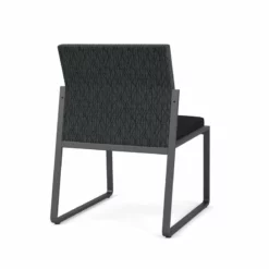 Lesro Gansett Polyurethane Armless Guest Chair In Charcoal/Castillo Quarry -CYMAX Sales 2473049 2 L 6