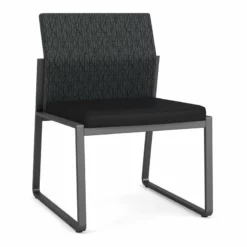 Lesro Gansett Fabric Armless Guest Chair In Charcoal/Adler Nocturnal 25 Lesro Gansett Fabric Armless Guest Chair In Charcoal/Adler Nocturnal -CYMAX Sales 2473049 L 3