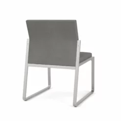 Lesro Gansett Modern Fabric Armless Guest Chair In Silver/Open House Asteroid -CYMAX Sales 2473065 2 L 3