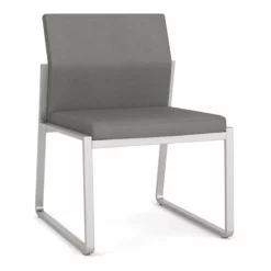 Lesro Gansett Modern Fabric Armless Guest Chair In Silver/Open House Cobalt 37 Lesro Gansett Modern Fabric Armless Guest Chair In Silver/Open House Cobalt -CYMAX Sales 2473065 L 6