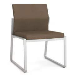 Lesro Gansett Polyurethane Armless Guest Chair In Silver/Castillo Metal 34 Lesro Gansett Polyurethane Armless Guest Chair In Silver/Castillo Metal -CYMAX Sales 2473066 L 9