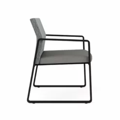 Lesro Gansett Oversize Guest Chair In Black/Adler Gray Flannel/Castillo Metal -CYMAX Sales 2473079 1 L 2