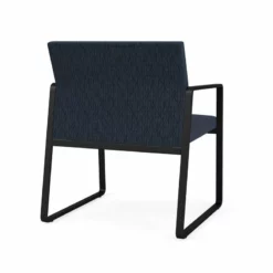 Lesro Gansett Modern Fabric Oversize Guest Chair In Black/Open House Navy 30 Lesro Gansett Modern Fabric Oversize Guest Chair In Black/Open House Navy -CYMAX Sales 2473080 2 L 7