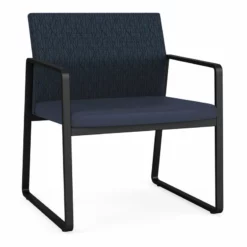 Lesro Gansett Polyurethane Oversize Guest Chair In Black/Castillo Black -CYMAX Sales 2473080 L 4