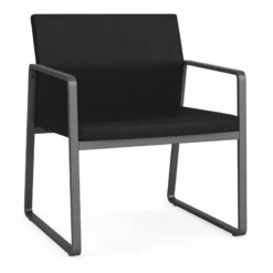 Lesro Gansett Modern Fabric Oversize Guest Chair In Charcoal/Open House Asteroid -CYMAX Sales 2473096 L 5