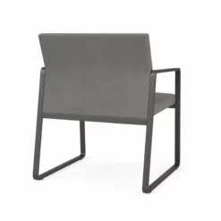 Lesro Gansett Modern Fabric Oversize Guest Chair In Charcoal/Open House Black -CYMAX Sales 2473097 2 L 1
