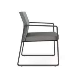 Lesro Gansett Modern Fabric Oversize Guest Chair In Charcoal/Open House Black -CYMAX Sales 2473099 1 L 1