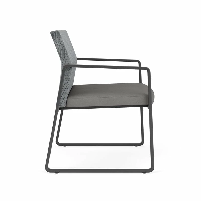 Lesro Gansett Polyurethane Oversize Guest Chair In Charcoal/Castillo Metal 13 Lesro Gansett Polyurethane Oversize Guest Chair In Charcoal/Castillo Metal - Image 11