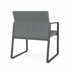 Lesro Gansett Modern Fabric Oversize Guest Chair In Charcoal/Open House Black -CYMAX Sales 2473099 2 L 1