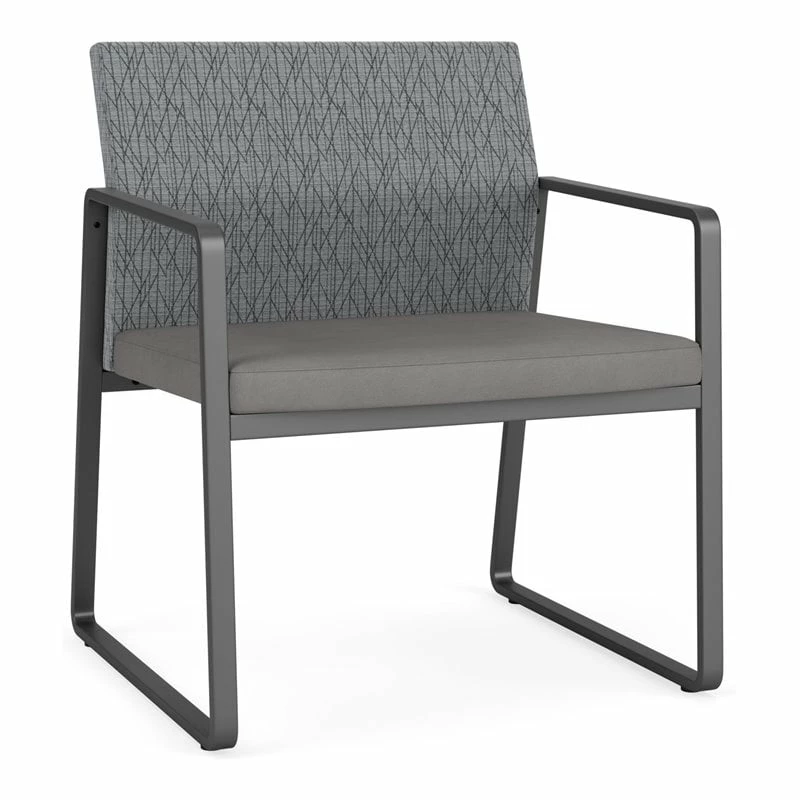 Lesro Gansett Polyurethane Oversize Guest Chair In Charcoal/Castillo Metal 12 Lesro Gansett Polyurethane Oversize Guest Chair In Charcoal/Castillo Metal - Image 10