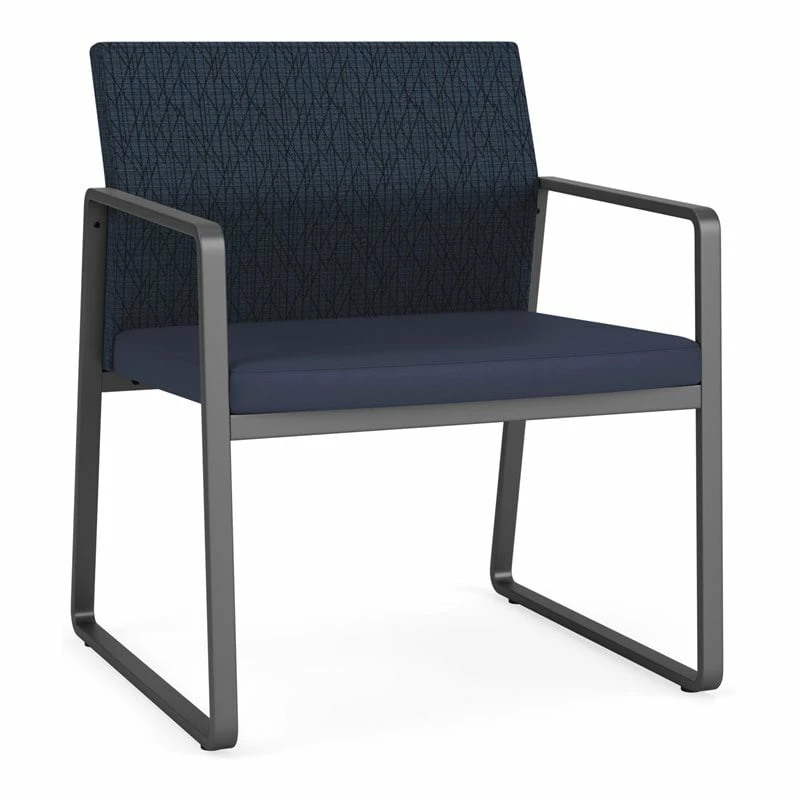 Lesro Gansett Polyurethane Oversize Guest Chair In Charcoal/Castillo Metal 9 Lesro Gansett Polyurethane Oversize Guest Chair In Charcoal/Castillo Metal - Image 7