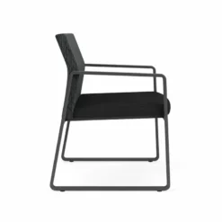 Lesro Gansett Modern Fabric Oversize Guest Chair In Charcoal/Open House Black -CYMAX Sales 2473101 1 L 1