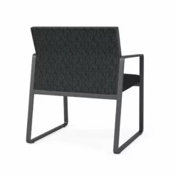 Lesro Gansett Oversize Guest Chair In Charcoal/Adler Nocturnal/Castillo Black -CYMAX Sales 2473101 2 L 4