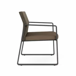Lesro Gansett Modern Fabric Oversize Guest Chair In Charcoal/Open House Black -CYMAX Sales 2473102 1 L 1