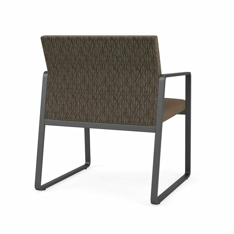 Lesro Gansett Polyurethane Oversize Guest Chair In Charcoal/Castillo Metal 5 Lesro Gansett Polyurethane Oversize Guest Chair In Charcoal/Castillo Metal - Image 3