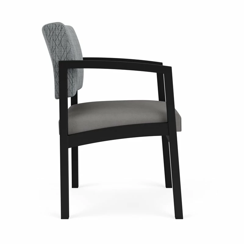 Lesro Lenox Steel Fabric Guest Chair In Black/Adler Gray Flannel/Castillo Metal 13 Lesro Lenox Steel Fabric Guest Chair In Black/Adler Gray Flannel/Castillo Metal - Image 11