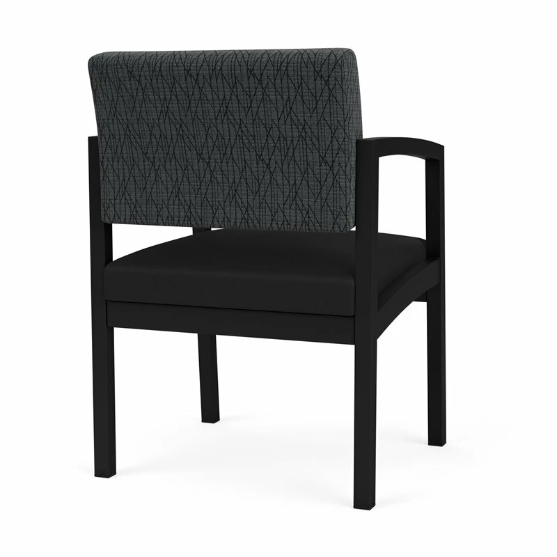 Lesro Lenox Steel Fabric Guest Chair In Black/Adler Gray Flannel/Castillo Metal 8 Lesro Lenox Steel Fabric Guest Chair In Black/Adler Gray Flannel/Castillo Metal - Image 6
