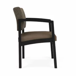 Lesro Lenox Steel Modern Fabric Guest Chair In Black/Adler Peppercorn -CYMAX Sales 2473183 1 L 8