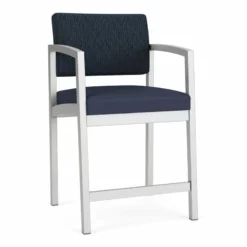 Lesro Lenox Steel Modern Fabric Hip Chair In Silver/Adler Peppercorn -CYMAX Sales 2473189 L 6
