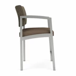 Lesro Lenox Steel Fabric Hip Chair In Silver/Adler Gray Flannel/Castillo Metal -CYMAX Sales 2473191 1 L 3