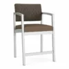 Lesro Lenox Steel Modern Fabric Hip Chair In Silver/Adler Peppercorn -CYMAX Sales 2473191 L 6